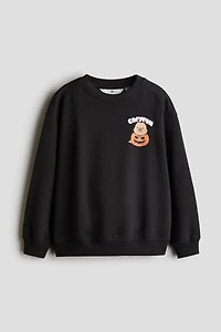 Printed Brushed-Inside Sweatshirt
