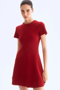 Rib-Knit Dress