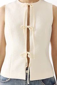 Tie-Detail Vest
