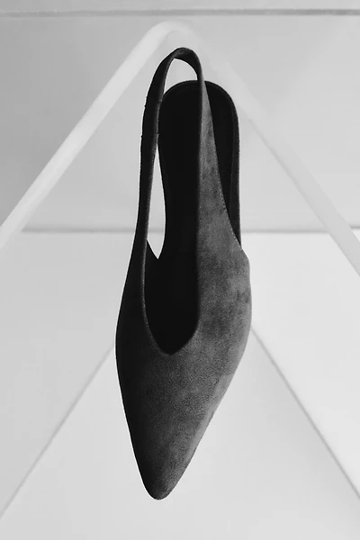 Kitten-Heeled Slingbacks