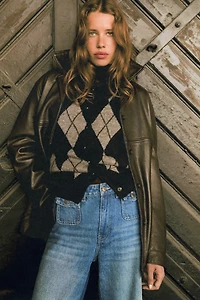 Jean large taille haute