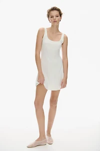 Sleeveless Microfiber Dress