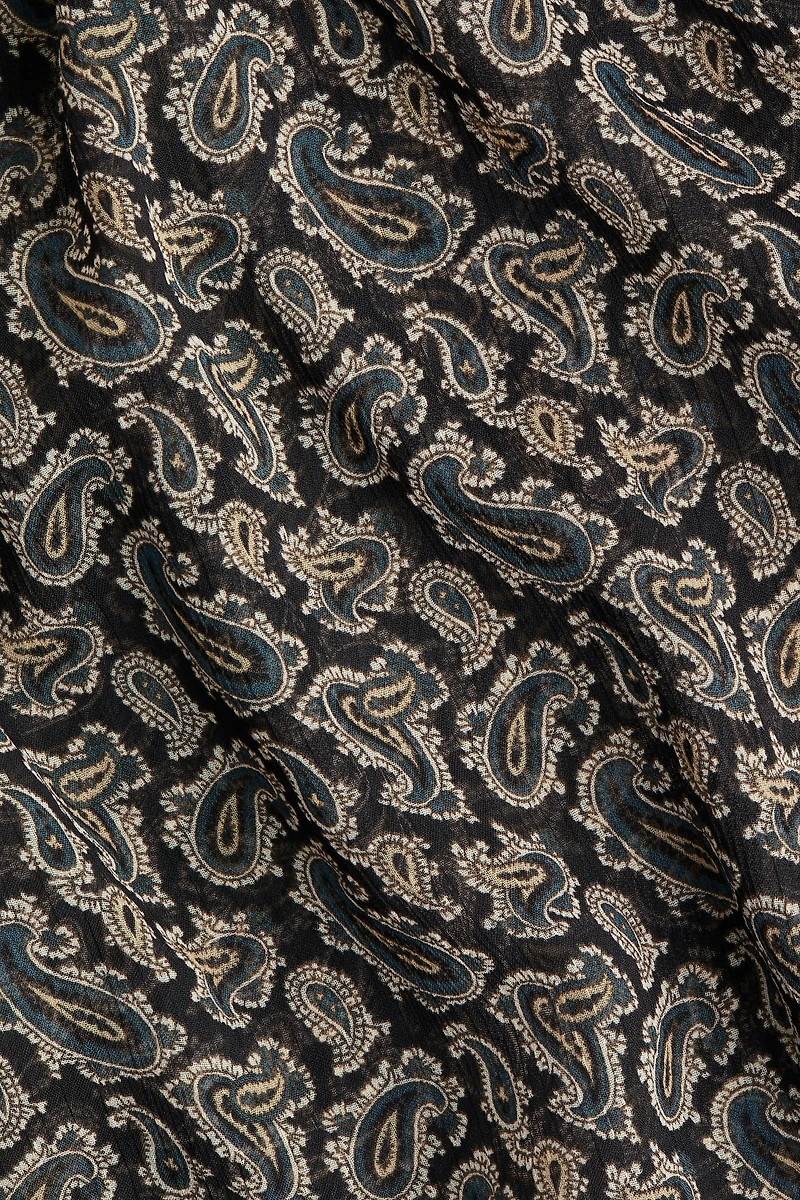 Blouse lavallière en mousseline