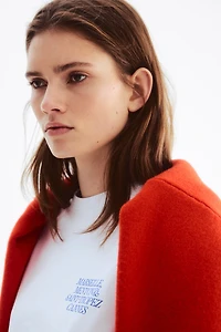 T-shirt très ample à motifs imprimés