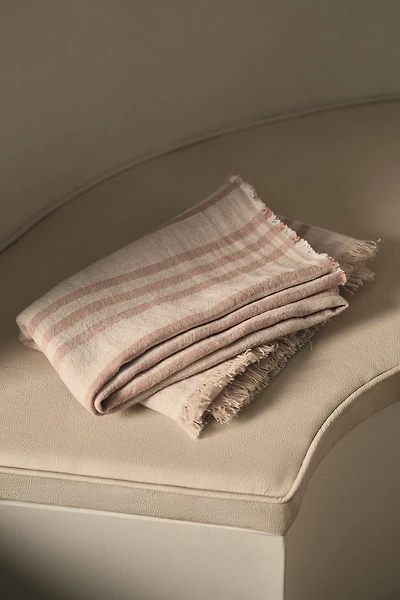 Patterned Linen Throw