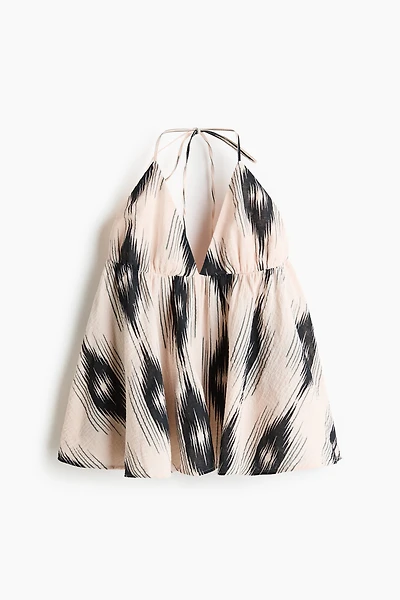 Cotton halterneck top