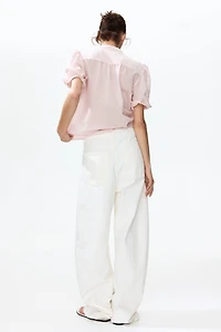 Blouse à manches bouffantes