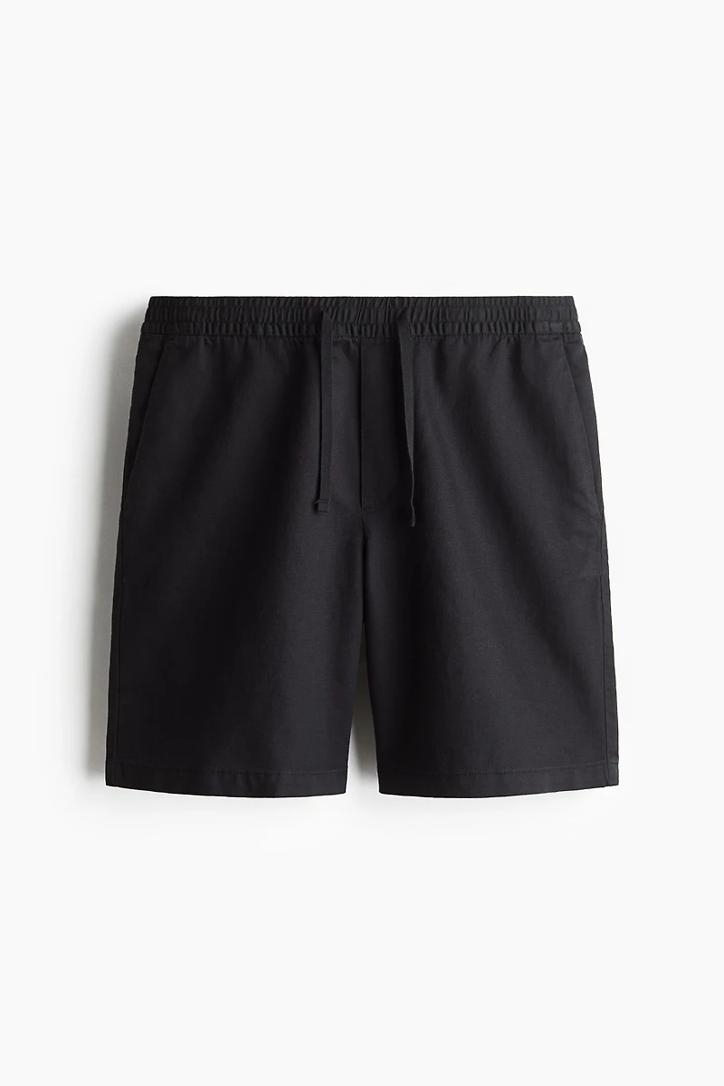 Relaxed-Fit Linen-Blend Shorts