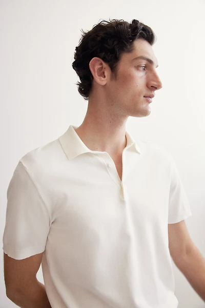 Polo classique en tricot fin