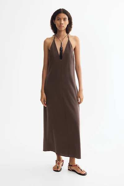 Crêpe Halterneck Dress