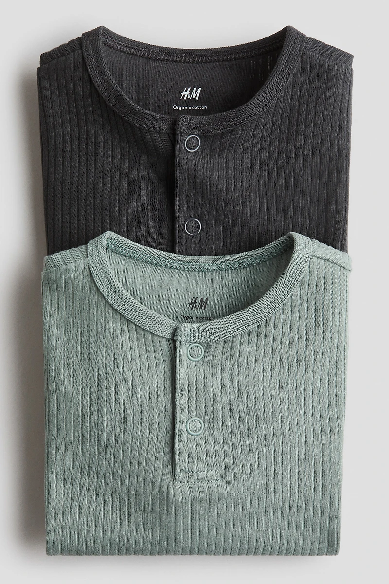2-pack Ribbed Jersey Shirts