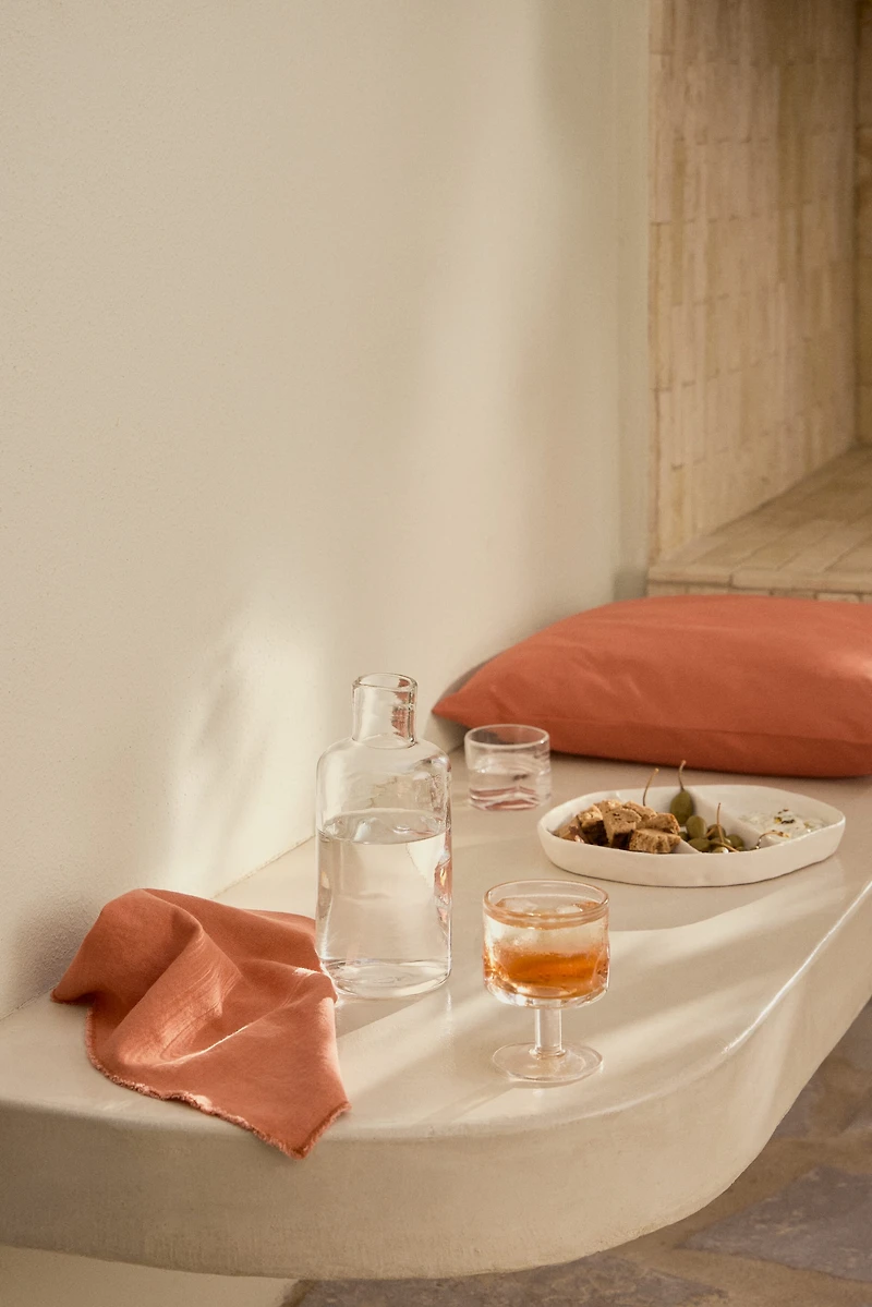 Lot de 2 serviettes de table en lin mélangé