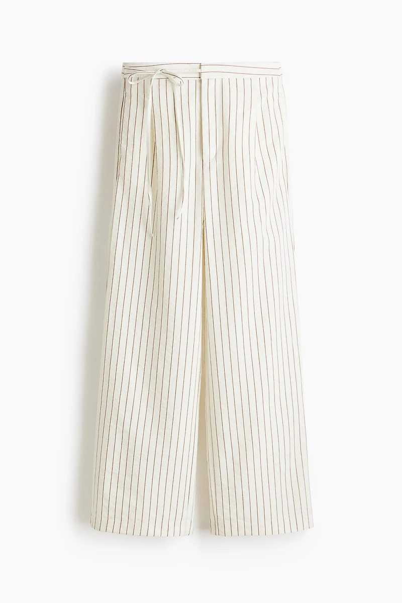 Pantalon avec détail à nouer