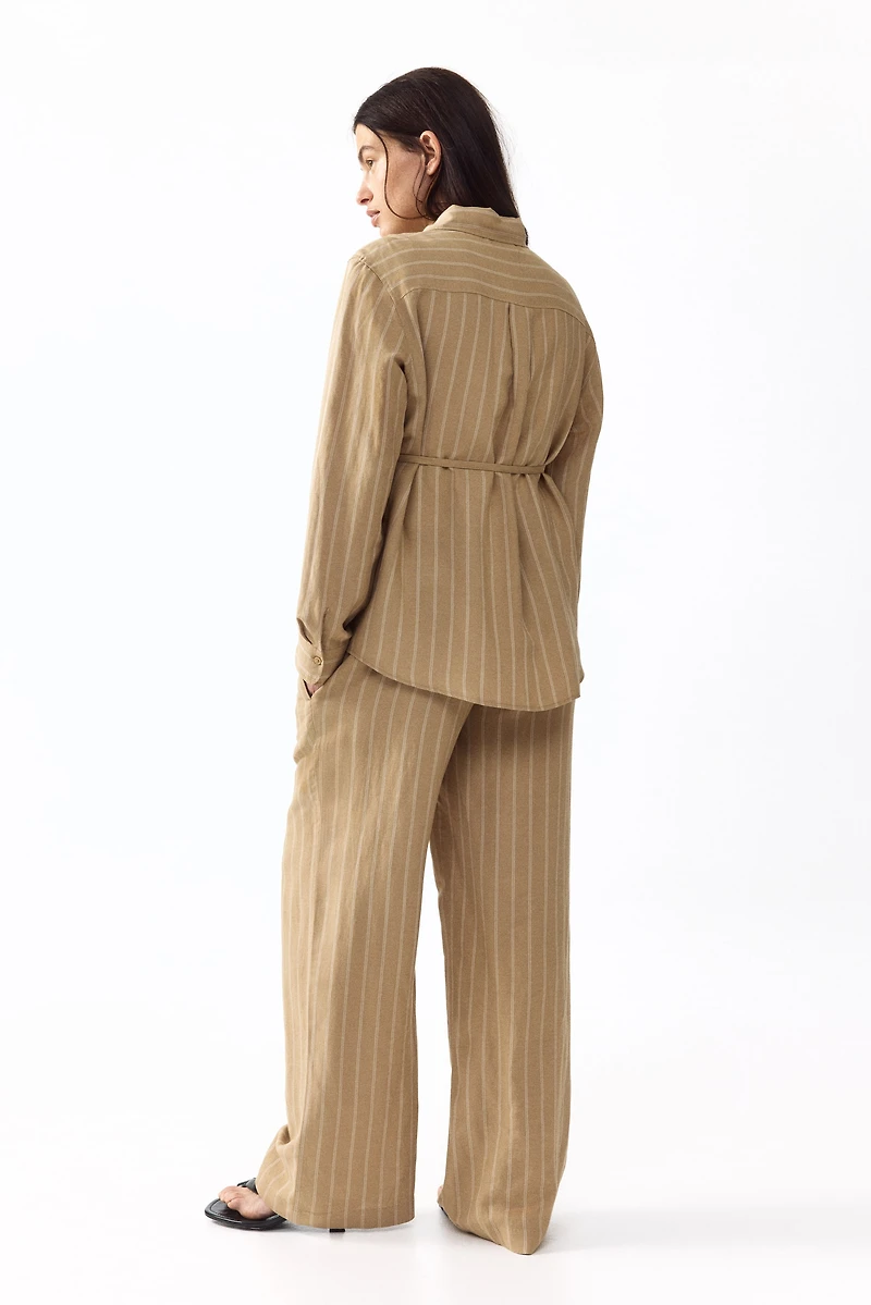 MAMA Before & After Linen-blend Pants