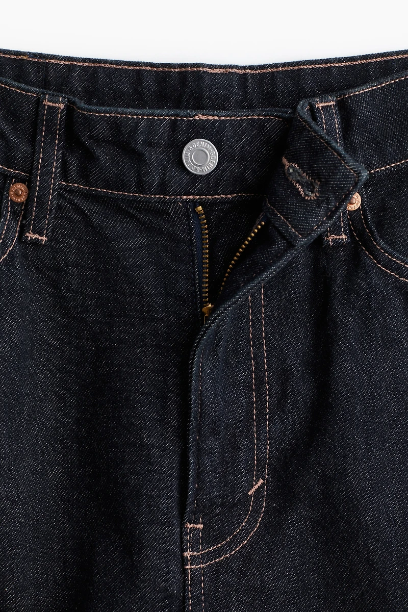 High Rise Barrel Leg Jeans