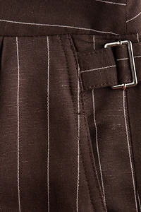 Dressy Linen-Blend Shorts
