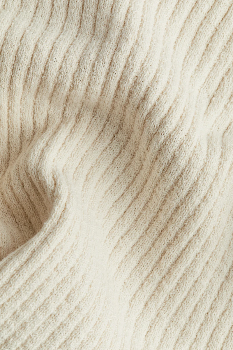Haut en tricot côtelé