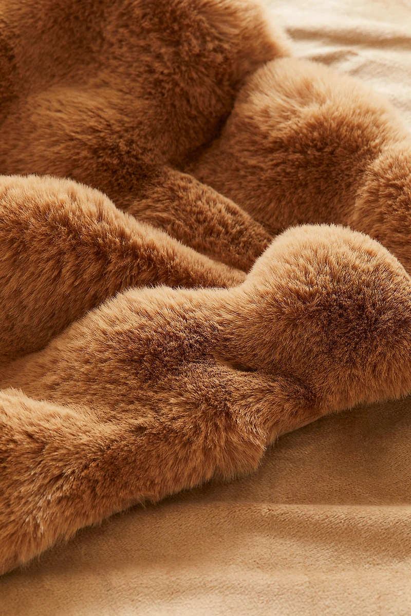 Couverture duveteuse et texturée