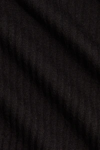 Haut en tricot côtelé de lin mélangé