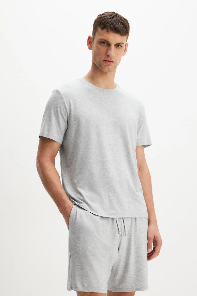 T-shirt et short de pyjama en jersey