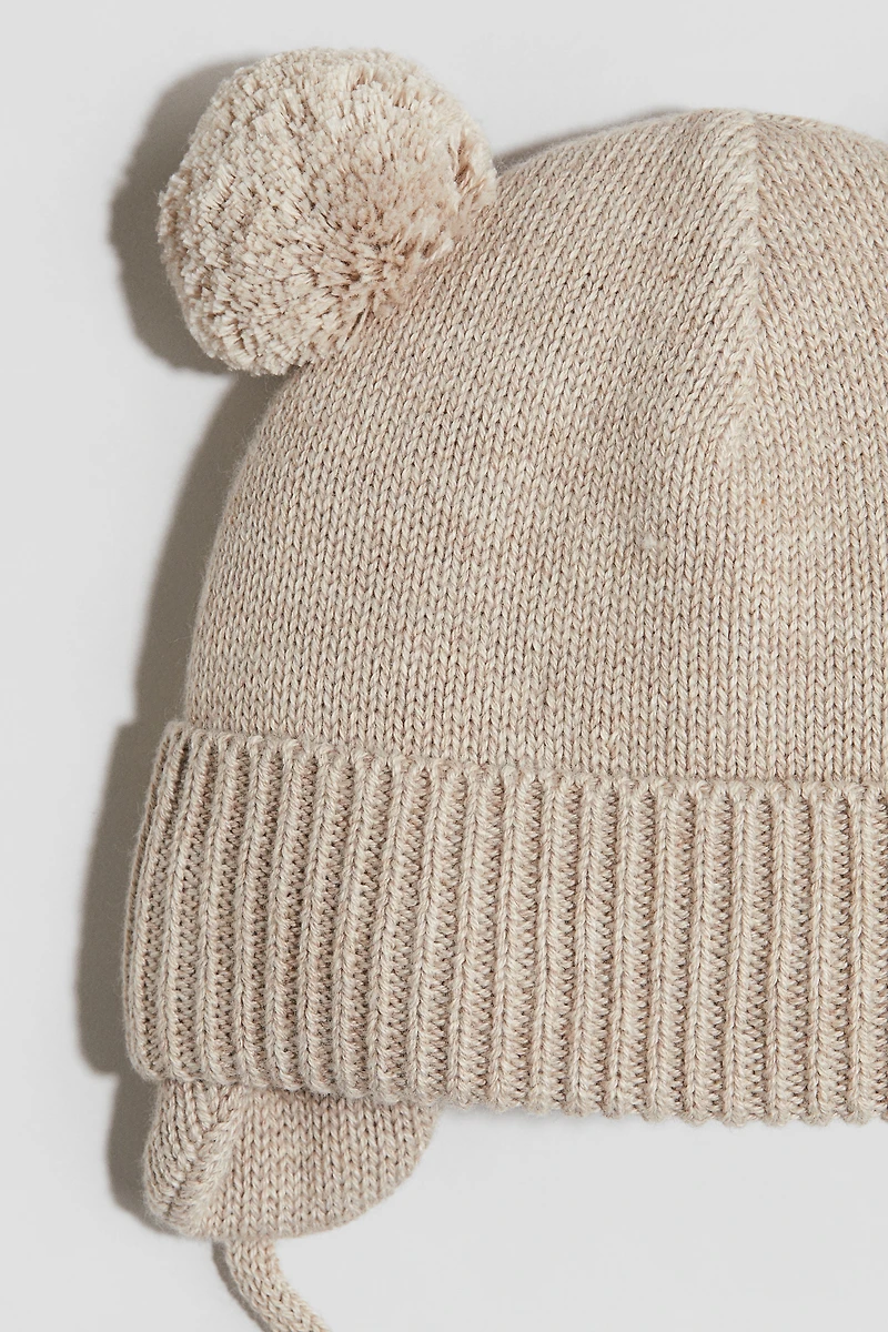 Fleece-lined Beanie with Earflaps