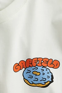 T-shirt en coton avec motif imprimé