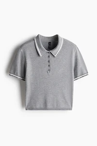 Fine-knit Polo Shirt