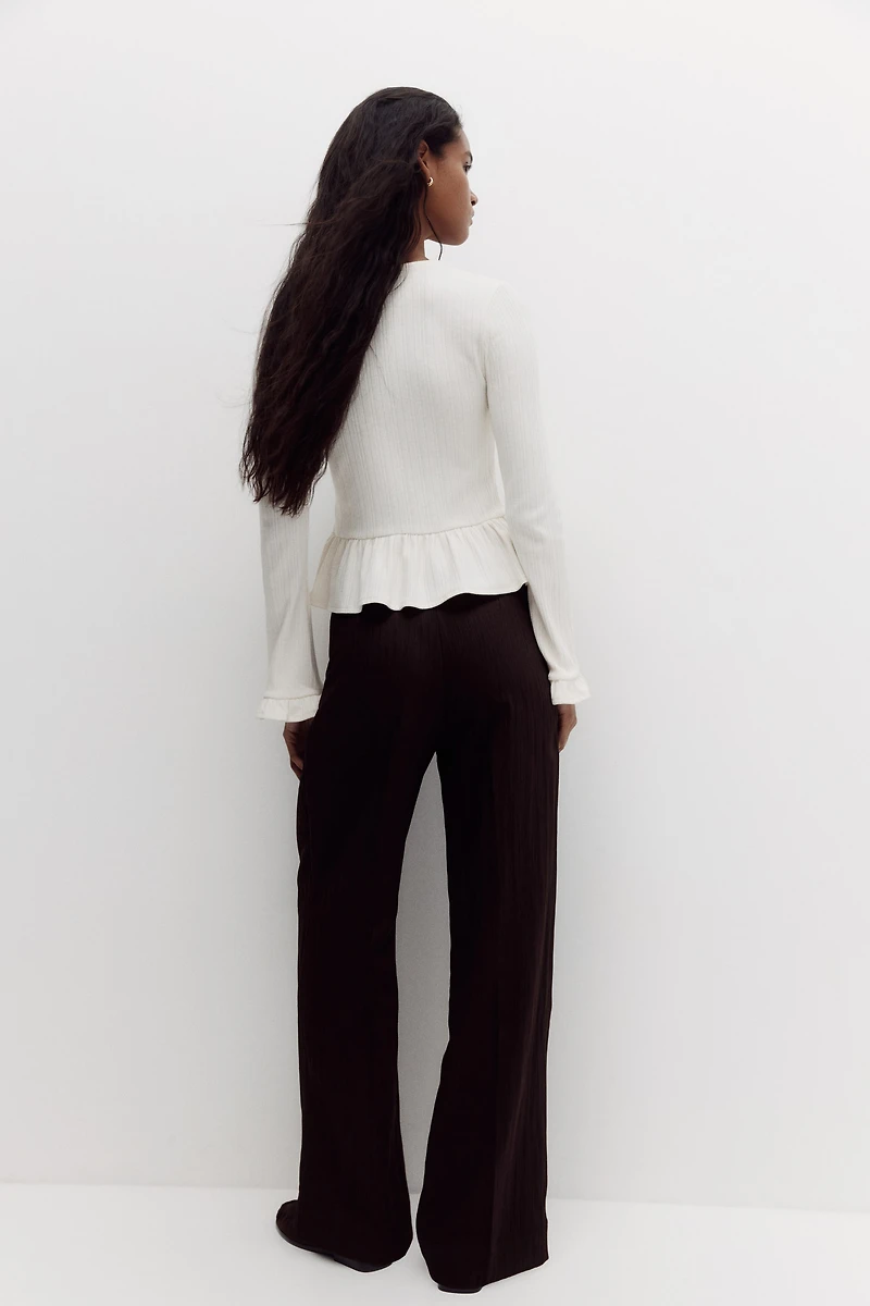 Pantalon chic à effet froissé