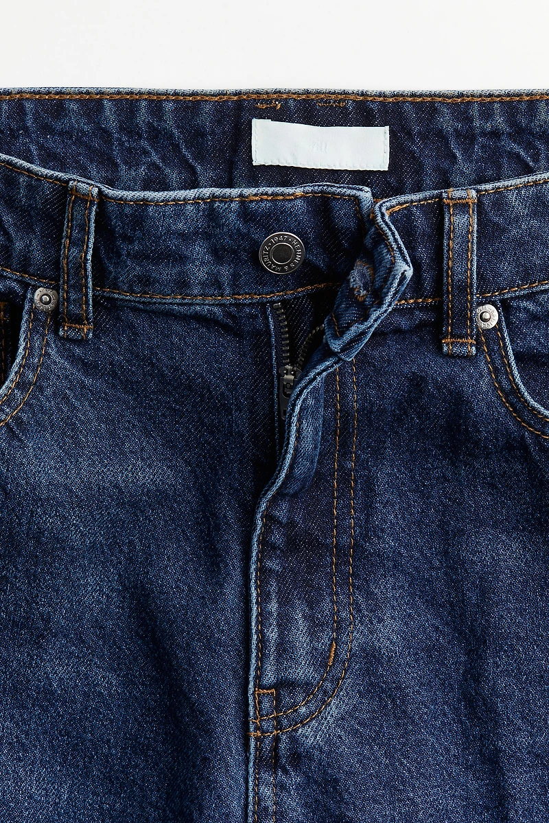 Creased Tapered Jeans