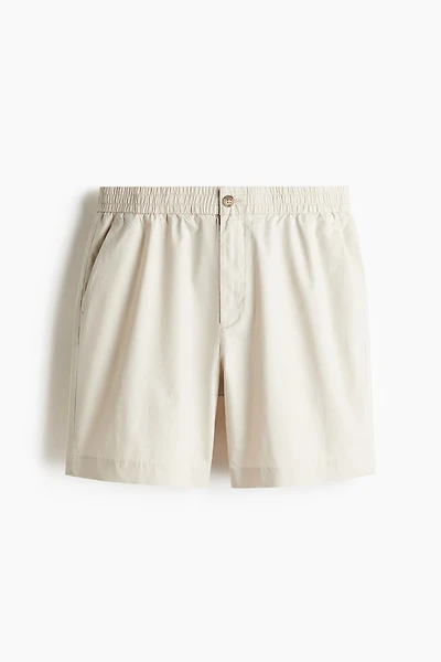 Relaxed-Fit Poplin Shorts