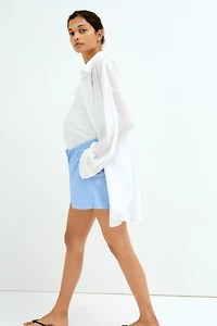 MAMA Drawstring Muslin Shorts