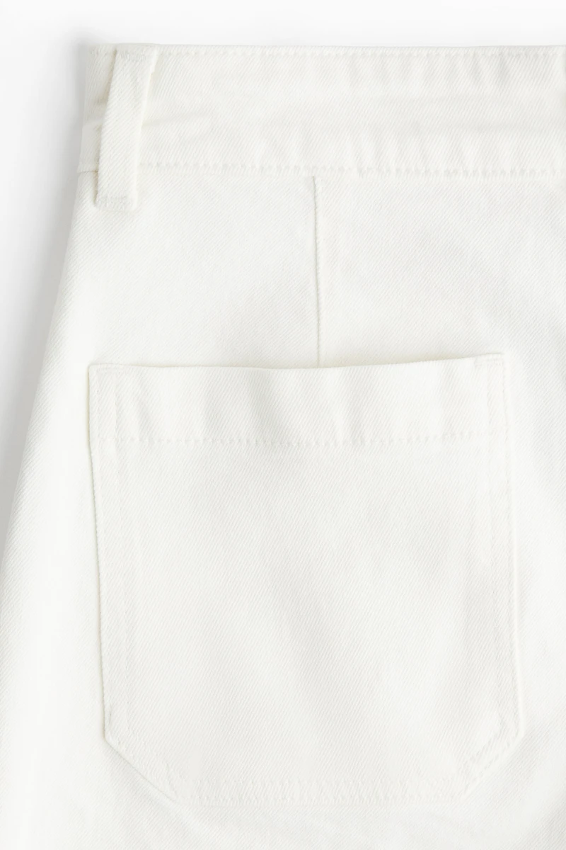 Jean ample taille haute à la cheville