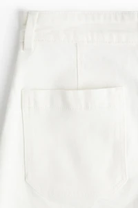 Jean ample taille haute à la cheville