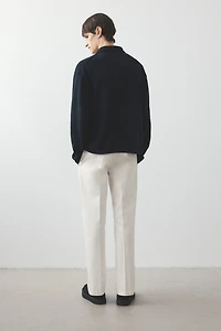 Regular-Fit Crease-Leg Chinos