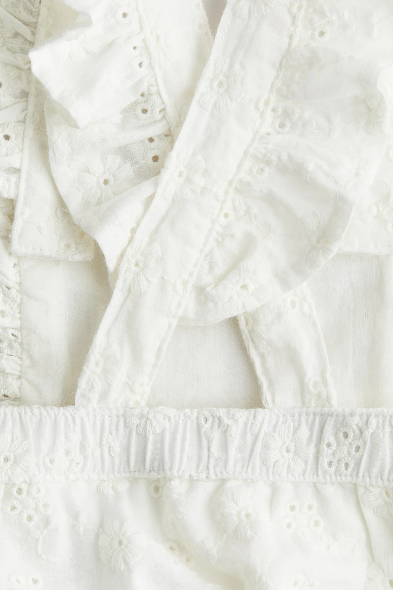 Salopette courte en coton