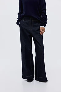 Jean large taille haute