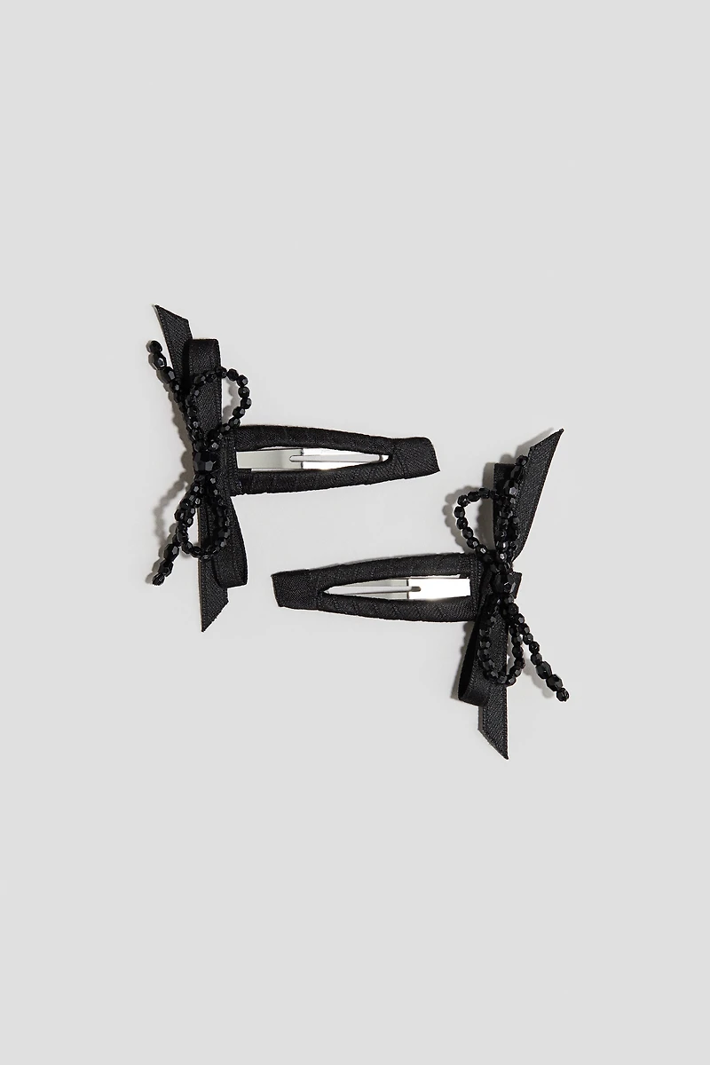 2-Pack Embellished Hair Clips