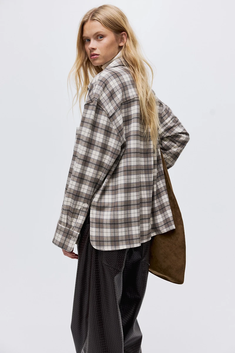 Chemise grande taille en flanelle