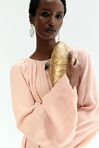 Pearlescent Clutch Bag