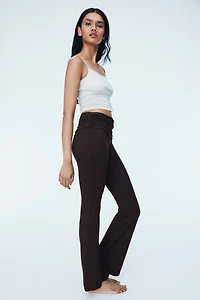 Gathered Microfiber Yoga Pants