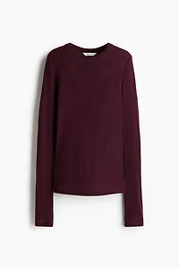 Fine-Knit Wool Sweater