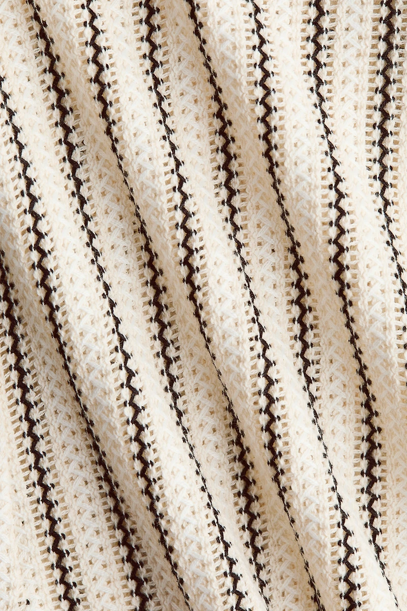Pointelle-knit Halterneck Top
