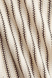 Pointelle-knit Halterneck Top