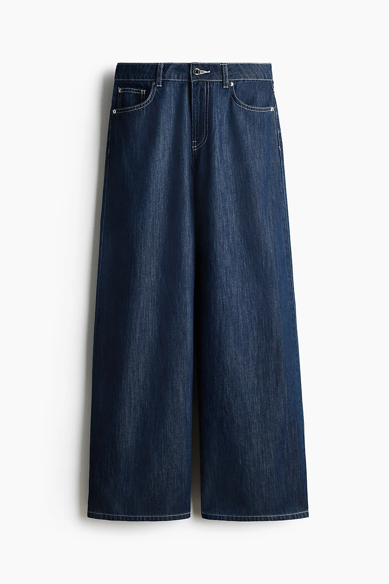 Wide-Leg Regular Waist Jeans
