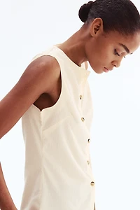 Crinkled Jersey Vest