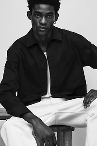 Regular Fit Twill Overshirt