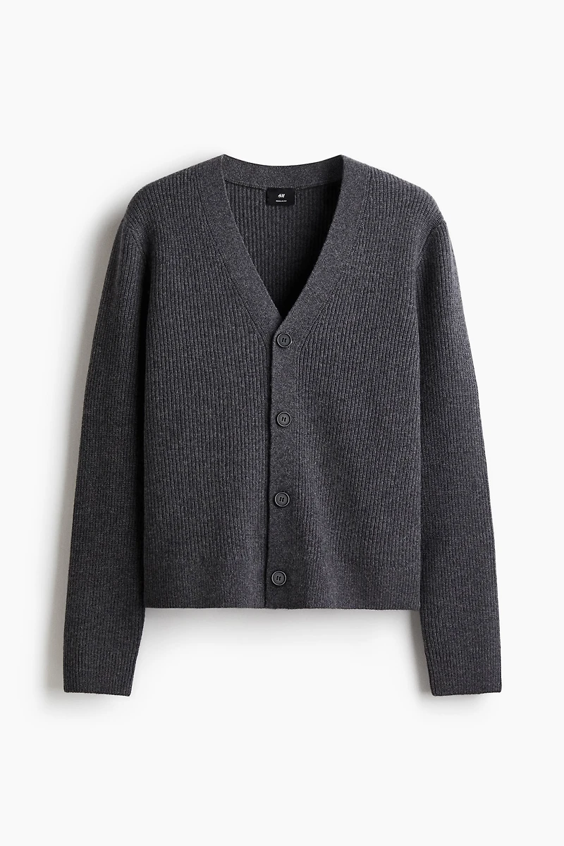 Regular-Fit Wool Cardigan