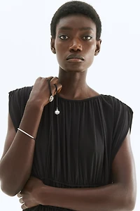 Draped Drawstring Dress