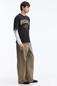 Pantalon à coutures tournantes décontracté