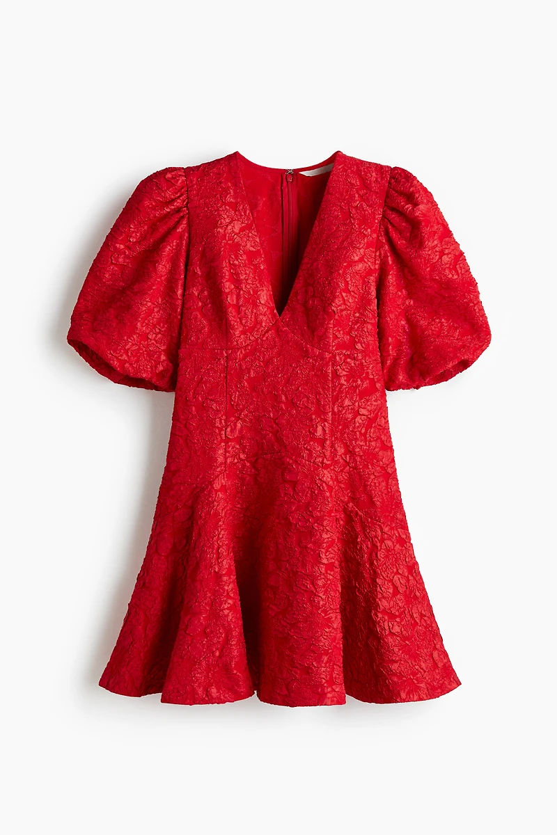 Robe à manches bouffantes